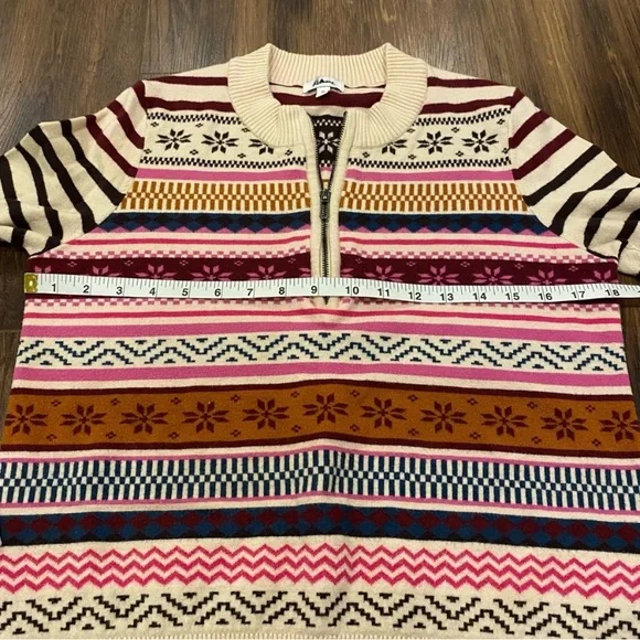 Nordic pattern pull over sweater size medium - Picture 6 of 8